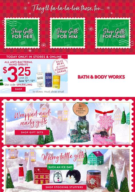 bath and body works weekly sales